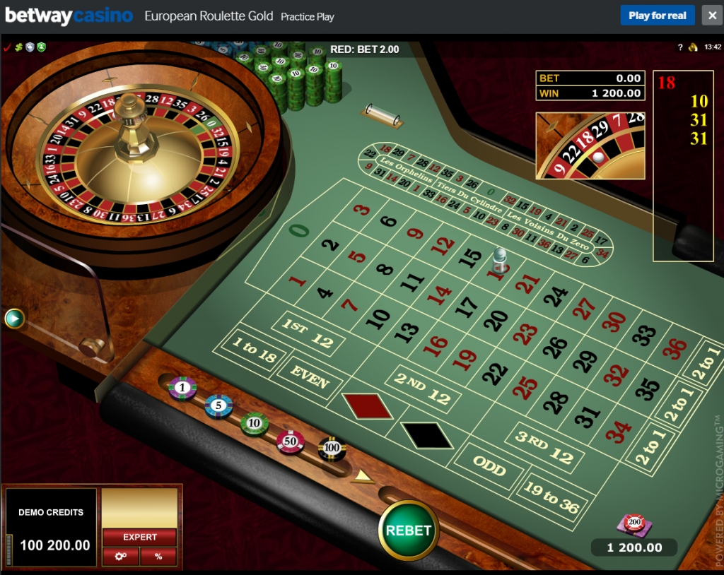 betway casino roulette