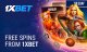 1xbet free spins