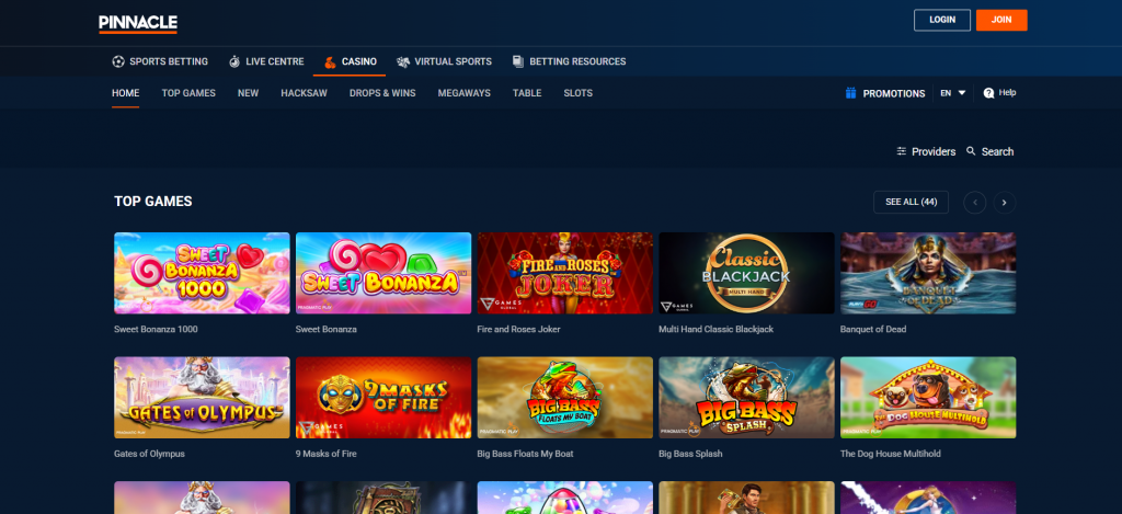 Pinnacle Casino Games