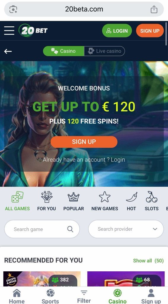 20Bet казино