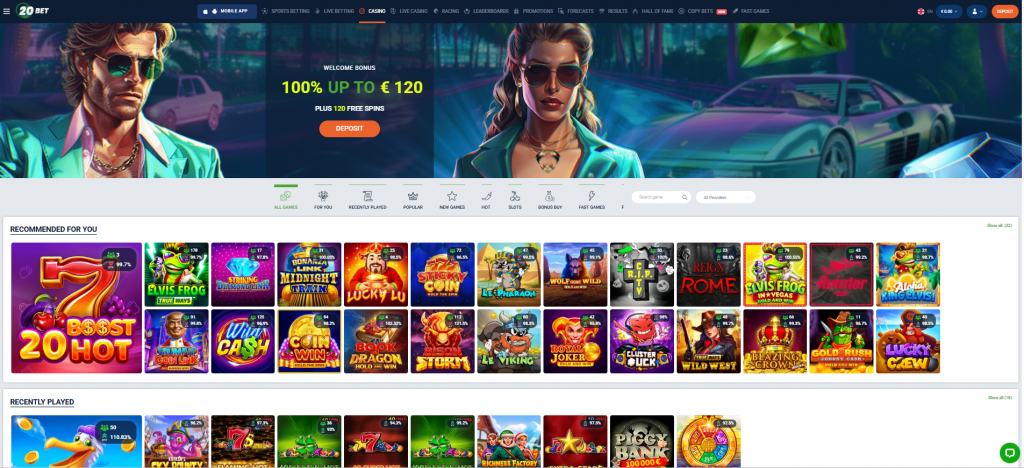 20Bet рецензија