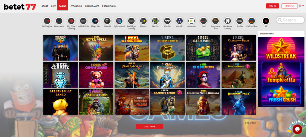 Betet77 казино